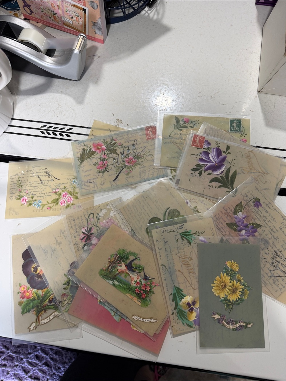 Lot of 20 Vintage Celluloid Postcards